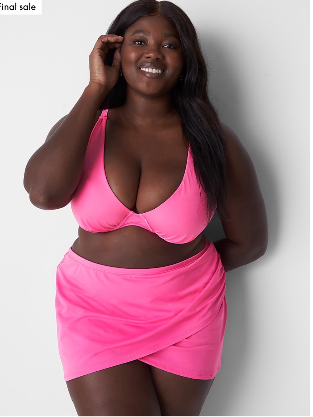 Lane Bryant Pink Swim Skirt
